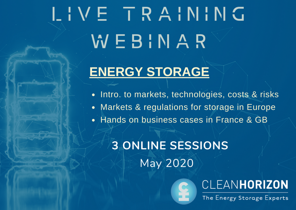 3-in-1 Training Webinar Sessions - Energy Storage