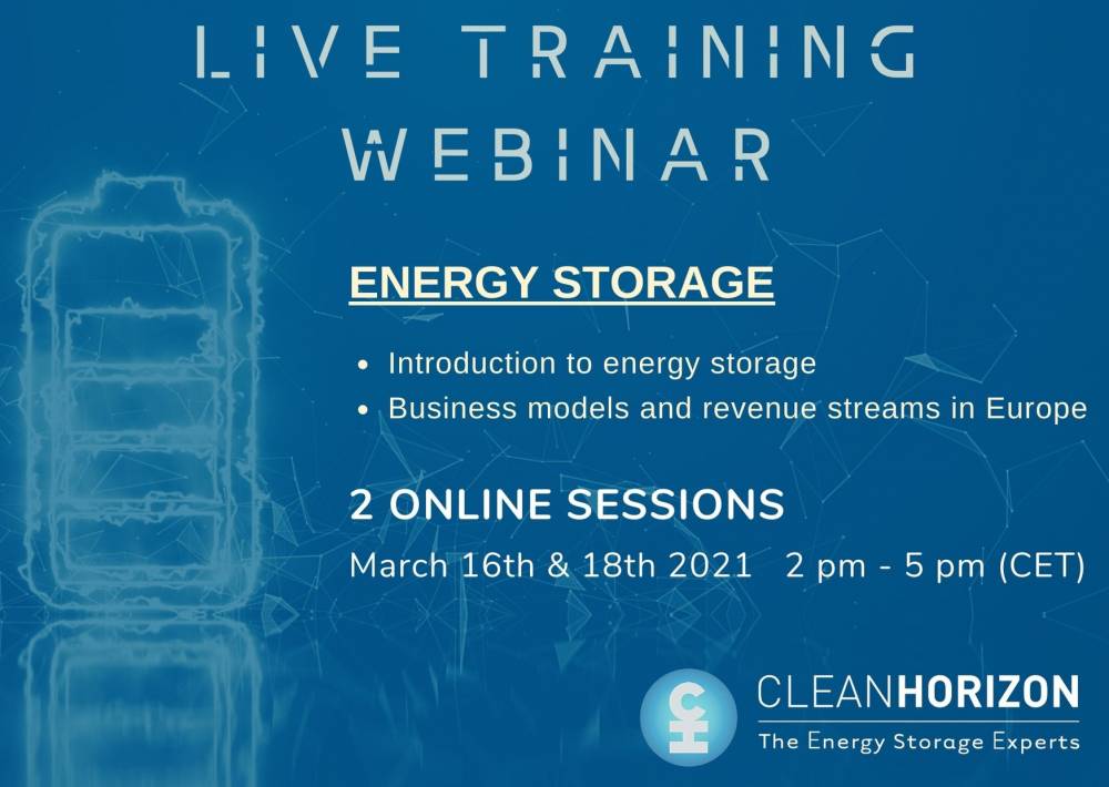 2-in-1 Training Webinar Sessions - Energy Storage