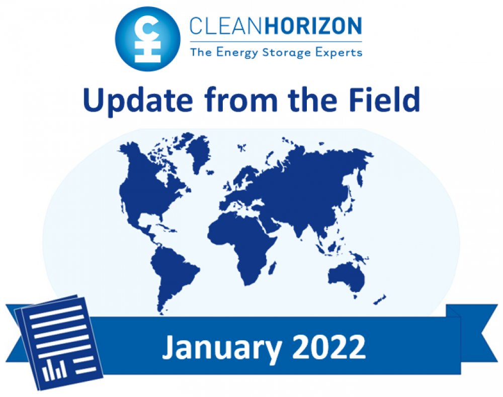 Update From the Field - January 2022: Renewable plus storage around the world