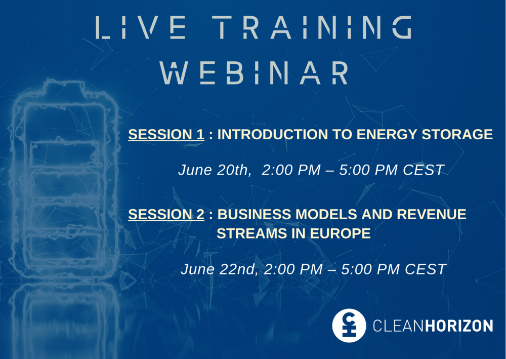 2-in-1 Training Webinar Sessions - Energy Storage - June 2023