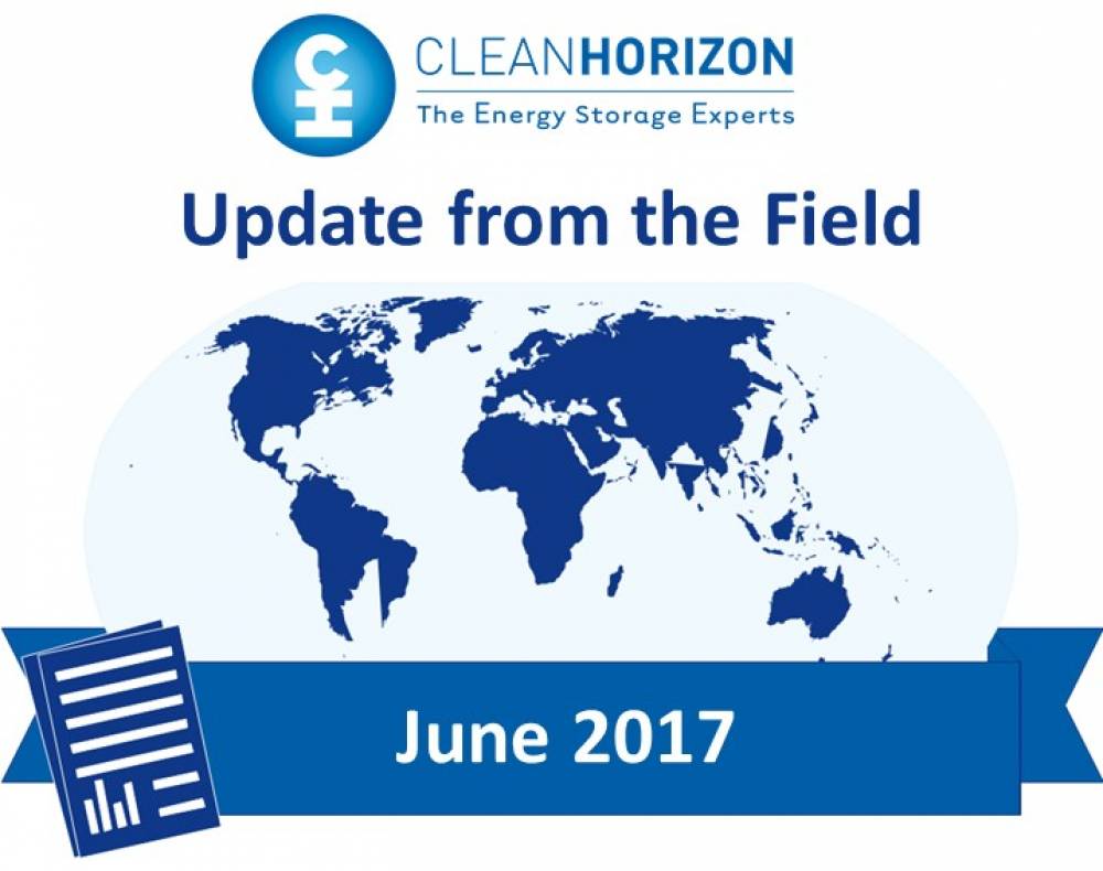 Update From The Field June 2017: Utility scale, grid connected PV plus storage break prices records