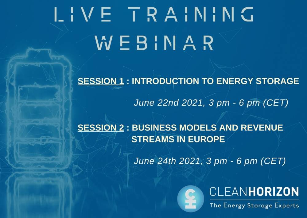 2-in-1 Training Webinar Sessions - Energy Storage