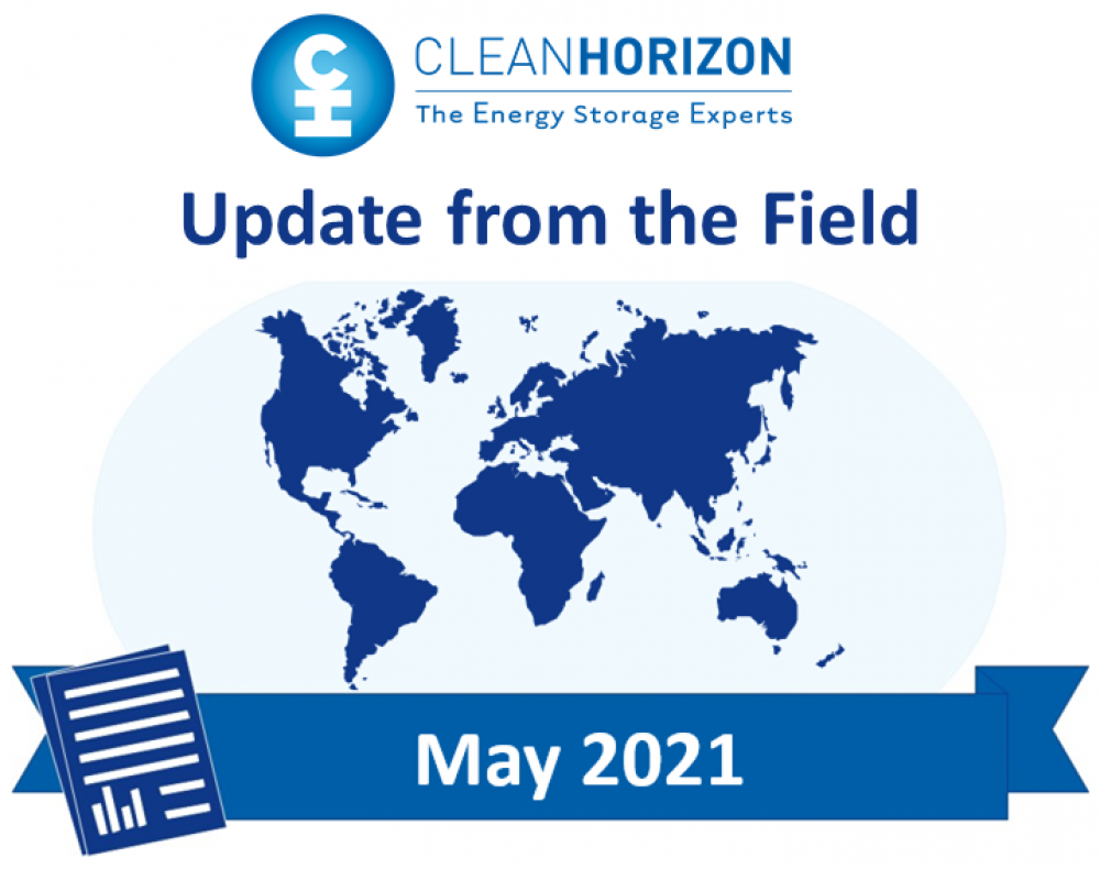 Update From the Field - May 2021: Capacity markets throughout the world and associated revenues for storage