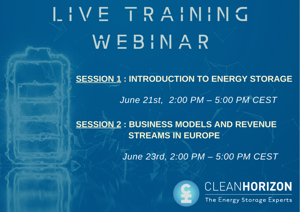 2-in-1 Training Webinar Sessions - Energy Storage