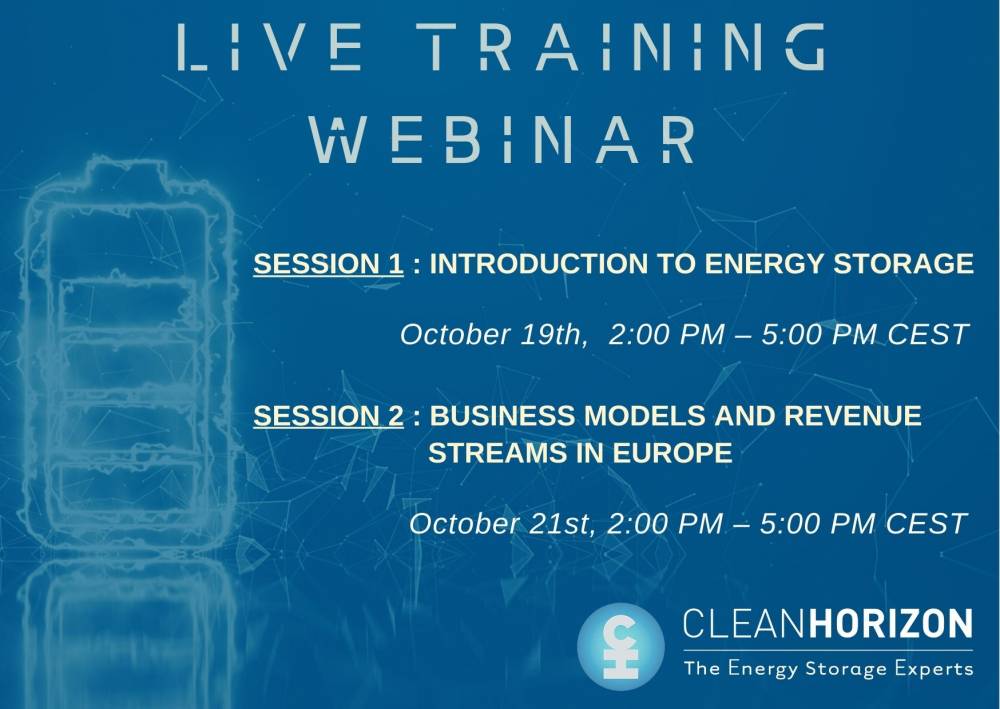 2-in-1 Training Webinar Sessions - Energy Storage